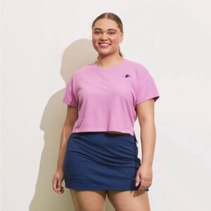 NWOT Prince Pickleball X Target Short Sleeve Cropped T-Shirt XXL